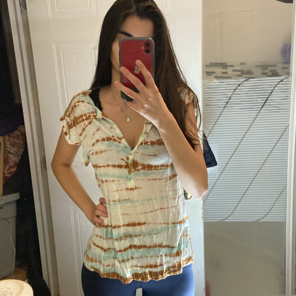 Young Fabulous and Broke Boho Henley Tee